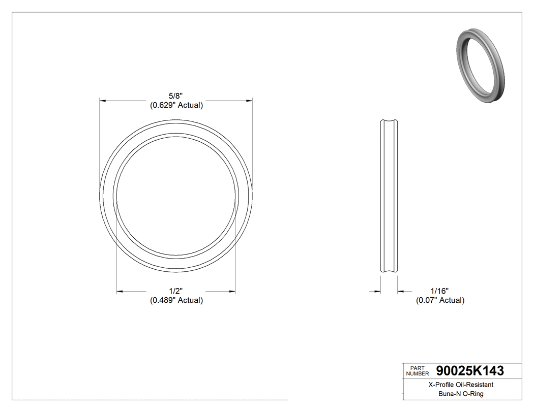 Technical drawing - 90025K143